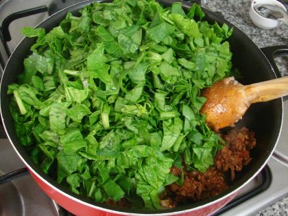 Kıymalı Ispanak Yemeği