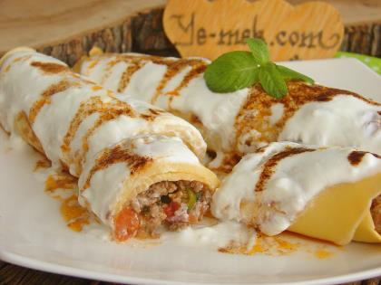 Kıymalı Krep Sarma