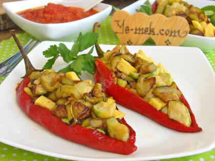 Red Pepper Stuffed With Vegetables Recipe