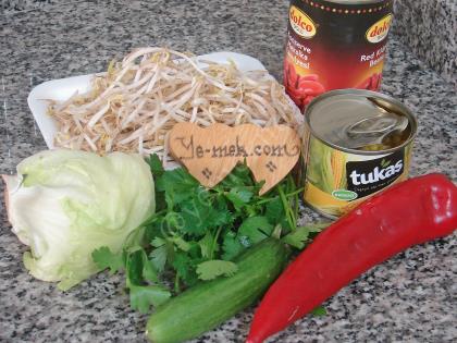 Soya Filizli Mevsim Salatası