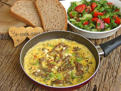 Kavurmalı Omlet