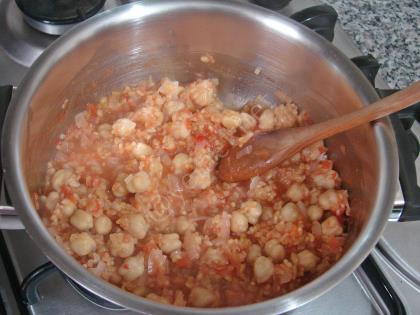 Nohutlu Bulgur Pilavı