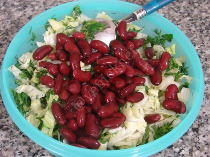 Peynirli Meksika Fasulyesi Salatası