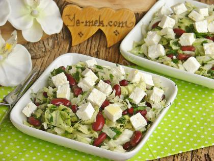 Peynirli Meksika Fasulyesi Salatası