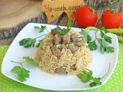 Meat Barley Noodle Pilaf Recipe