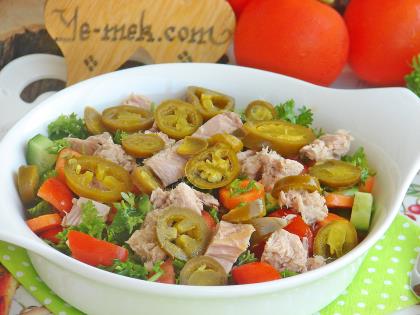 Jalapeno Biberli Ton Balıklı Salata
