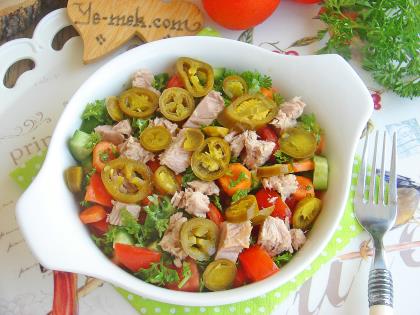 Jalapeno Biberli Ton Balıklı Salata