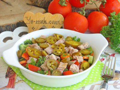 Jalapeno Biberli Ton Balıklı Salata