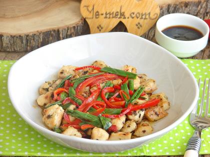 Sauteed Chicken With Fresh Onion Recipe