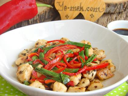 Sauteed Chicken With Fresh Onion Recipe