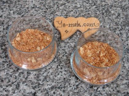 Shredded Wheat Dessert with Pudding in Cups