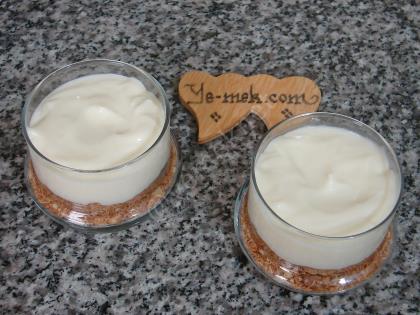 Shredded Wheat Dessert with Pudding in Cups