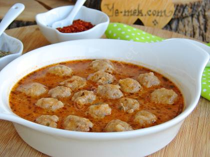 Salçalı Pirinçli Sulu Köfte