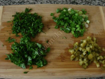 Taze Soğanlı Patates Salatası