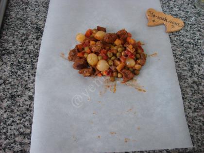 Fırında Etli Kağıt Kebabı