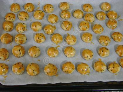 Pastane Usulü Çörekotlu Tuzlu Kurabiye