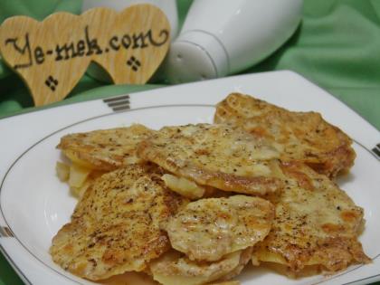 Fırında Sütlü Kaşarlı Patates