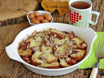 Fırında Yumurtalı Bayat Simit Kebabı