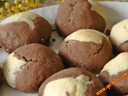 İki Renkli Alacalı Kurabiye