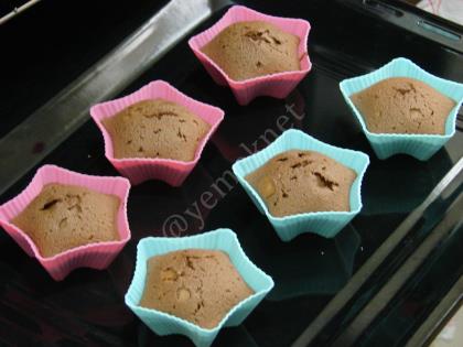 3 Malzemeli Nutellalı Cupcake
