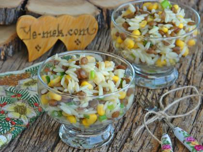 Mercimekli Arpa Şehriye Salatası