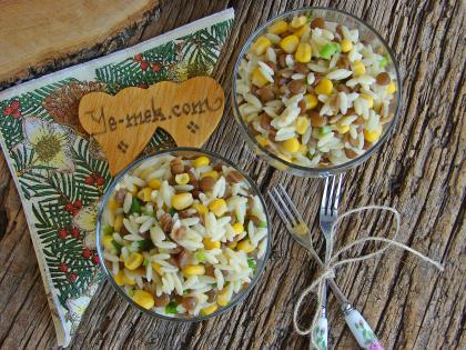 Mercimekli Arpa Şehriye Salatası