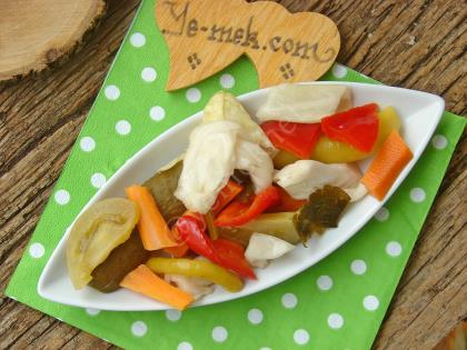 Karışık Doğrama Sebze Turşusu