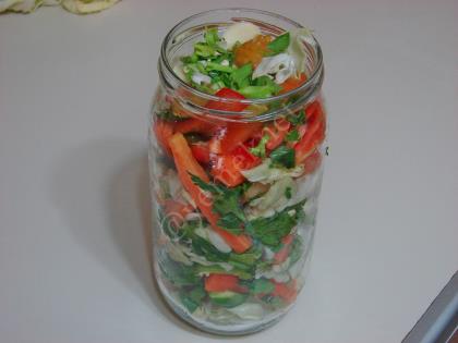 Karışık Doğrama Sebze Turşusu