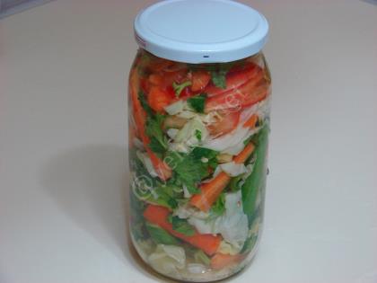 Karışık Doğrama Sebze Turşusu