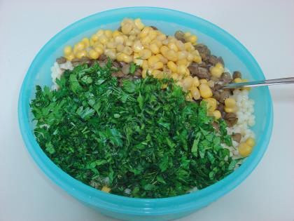 Mercimekli Kuskus Salatası