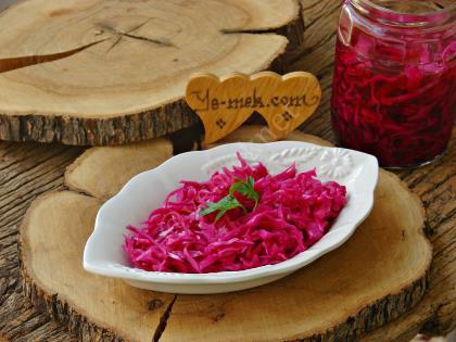 Sirkeli Kırmızı Lahana Salatası