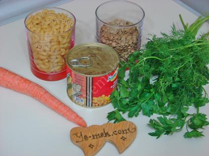 Mercimekli Makarna Salatası