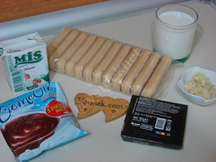 Çikolatalı Kedi Dili Ekler Pasta