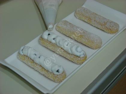 Hindistan Cevizli Kedi Dili Ekler Pasta