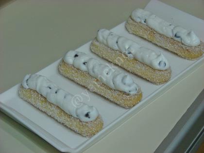 Hindistan Cevizli Kedi Dili Ekler Pasta