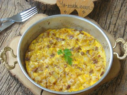 Patatesli Kavurmalı Yumurta