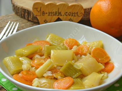 Portakallı Pırasa Yemeği