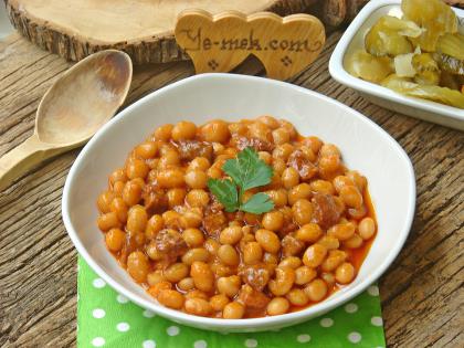 Sucuklu İspir Kuru Fasülyesi