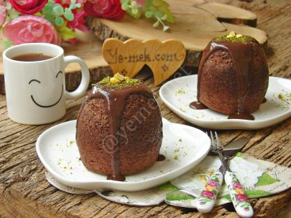 Tencerede Kakaolu Fincan Kek