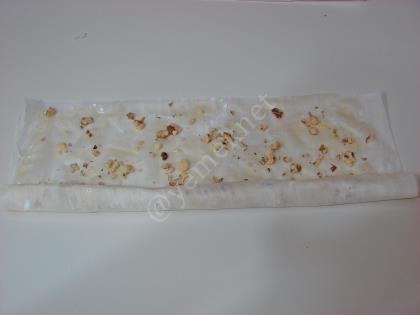 Baklavalık Yufkadan Cevizli Sarma Baklava