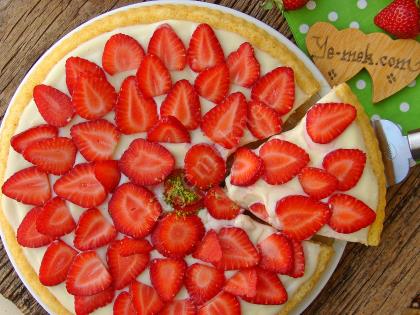 Kremalı Çilekli Tart