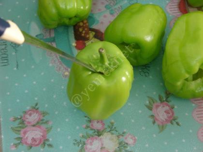 Fırında Zeytinyağlı Biber Dolması