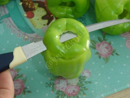 Fırında Zeytinyağlı Biber Dolması