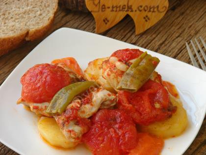 Tencerede Sebzeli Tavuk Yemeği