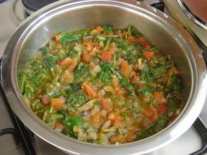 Pirinçli Pazı Yemeği