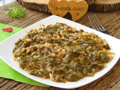 Pirinçli Pazı Yemeği