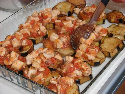 Tavuklu Patlıcan Oturtma