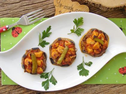 Tavuklu Patlıcan Oturtma