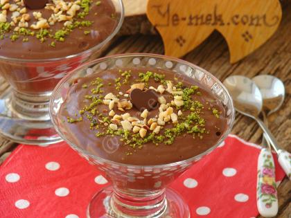 Ev Yapımı Çikolatalı Puding