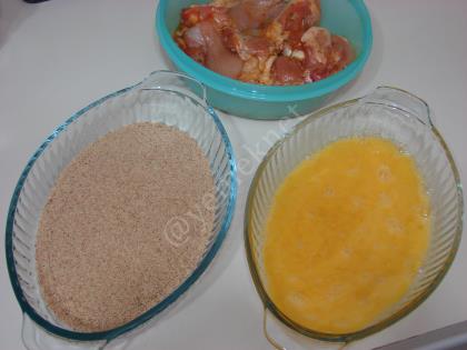 Fırında Galeta Unlu Çıtır Tavuk Pirzola